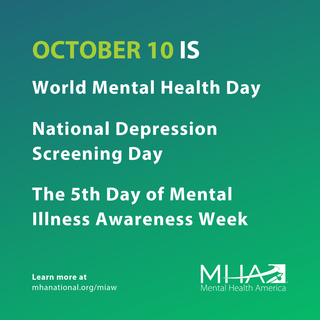 Mental Illness Awareness Week Affiliates Mental Health America